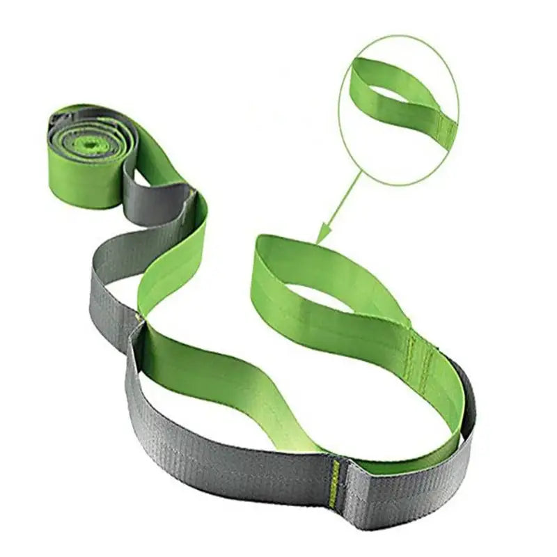 Sangle De Yoga Extensible 145 Cm - Noir - Outil D'étirement Pour Jambes Et Ischio-jambiers