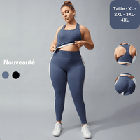 Adhocia ensemble de sport de grande taille yoga