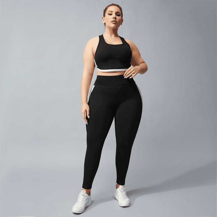 Pantalon de sport grande taille pour femme confortable et élégant