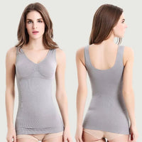 Corset debardeur avec soutien gorge yoga et pilates renforce sans metal