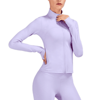 Adhocia Tenue lavande de yoga veste et legging haute performance pour femme