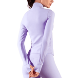Tenue de yoga veste zippée et legging femme