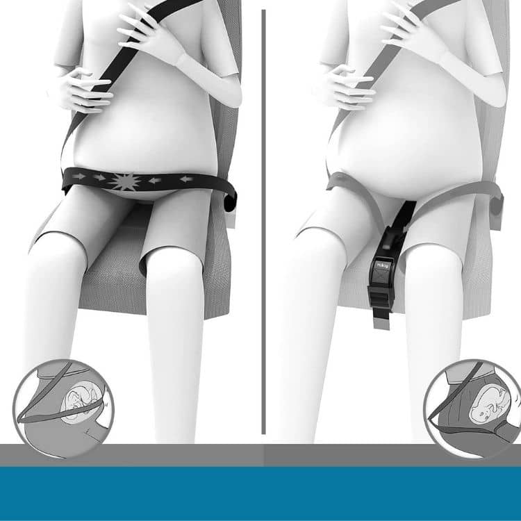 69- Adaptateur ceinture de sécurité anti-compression pour femme encein –  Adhocia