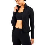 Veste hiver de yoga pour femme avec fermeture éclair