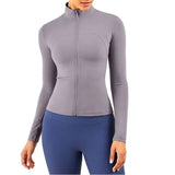 Veste hiver de yoga pour femme avec fermeture éclair