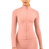 Veste hiver de yoga pour femme avec fermeture éclair