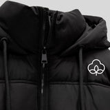 Blouson matelassé chaud à capuche manches longues femme