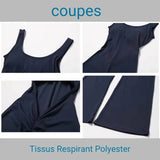 Combinaison de yoga sans manche sexy pour femme