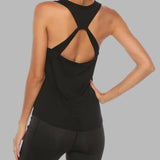 Debardeur de sport yoga pilates bretelles de soutien de sécurité dorsale adhocia