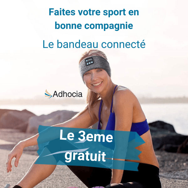 Bandeau de sport connecté adhocia .ecouter vos cours en faisant du sport en bonne compagnie