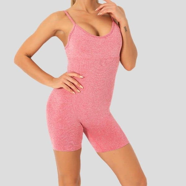 Combinaison Bodyyoga sans manches et short court pour femme
