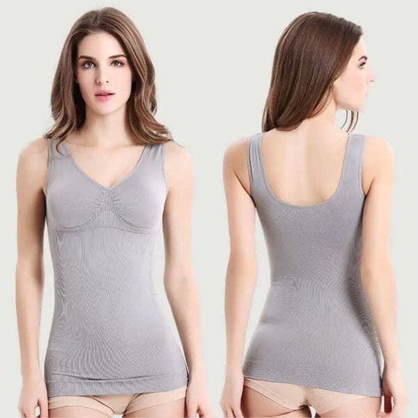 Corset debardeur avec soutien gorge yoga et pilates renforce sans metal
