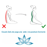 Cousin zafu de yoga une aide à la posture adhocia