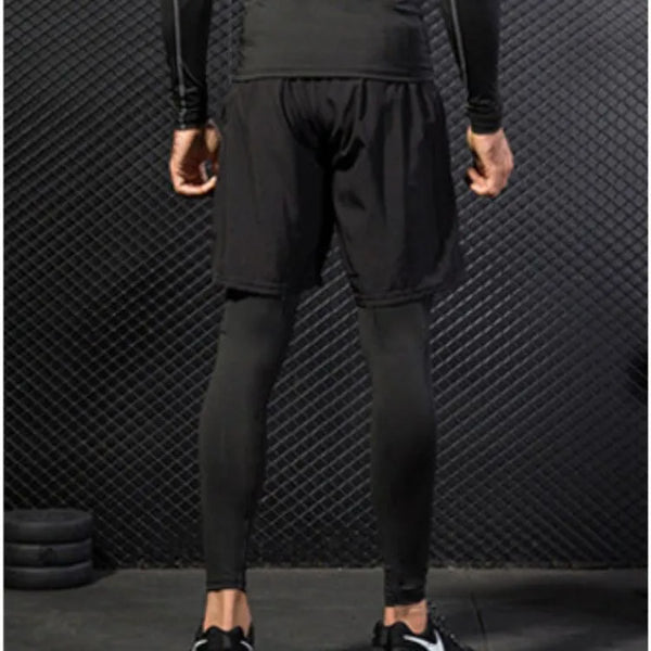 NEO ensemble-short-et-legging-noir-vetement-masculin-de-sport-en-tissus-respirant-antibacterien le site adhocia.com