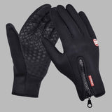 Gants unisex tactiles polaire ultra déperlant Noir - Isotoner