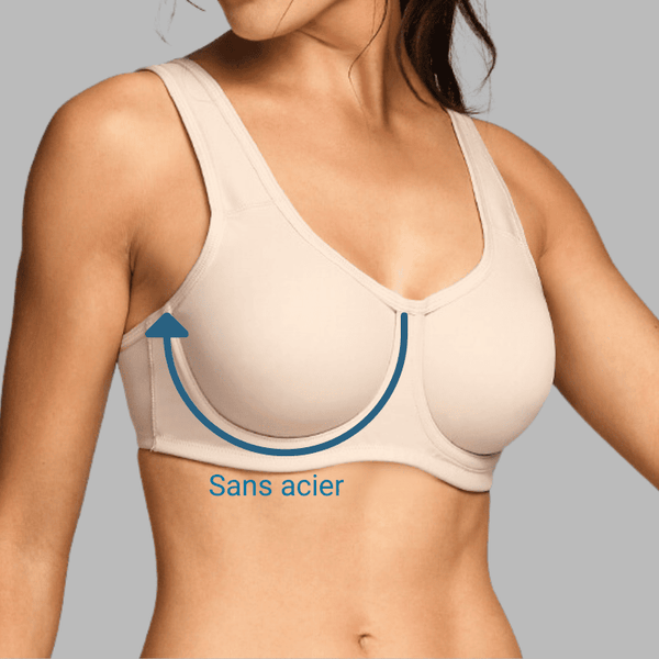 Soutien gorge de sport tissu respirant tres confortabl sans acier