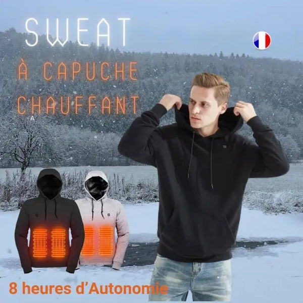 Sweat à capuche chauffant pour l'hiver Adhoica