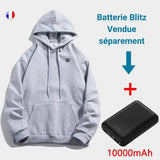 Blitz Sweat unisex à capuche chauffant .Confort et Chaleur.