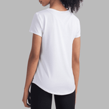 T-shirt d'entraînement de sport yoga à manches courtes pour femme