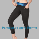 TenkUp Pantalon sw sport thermo Elasthanne bleu et noir de sudation  pour femme 