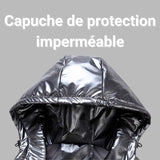 Doudoune femme matelassée lumineux sans manches à effet de brillance