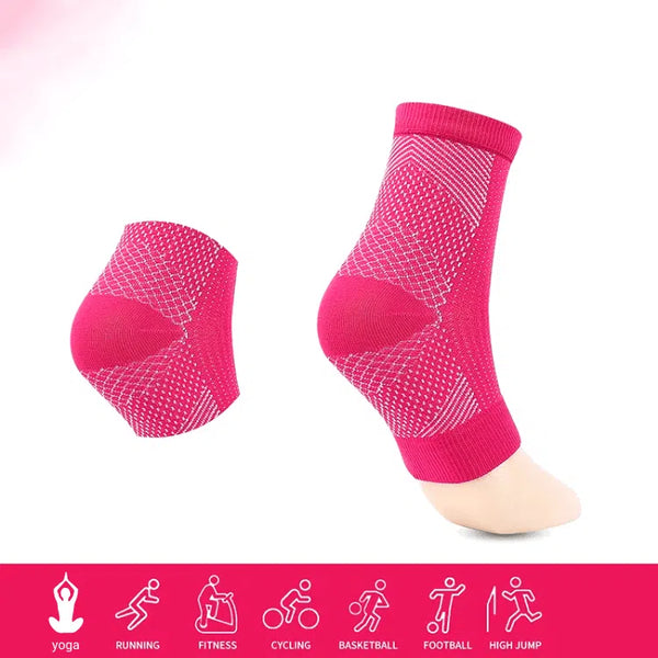 Socquettes de compression de sport rouge