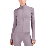 Tenue de yoga veste zippée et legging femme