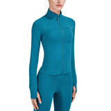 Tenue de yoga veste zippée et legging femme
