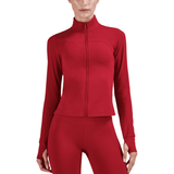 Tenue de yoga veste zippée et legging femme