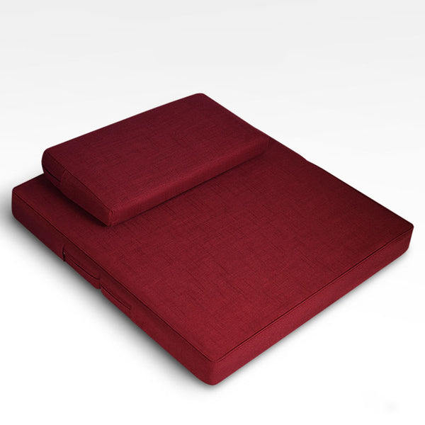 Adhocia™ Coussin traditionnel Japonais de méditation en lin naturel Le futon coton Bio  est un coussin futon qui reprend les techniques de fabrication Japonaises, avec son enveloppe en lin naturel Bio tout en étant 100% issu de l’agriculture biologique.