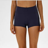 Short court de yoga avec ceinture haute de maintien