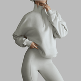 Belladone Sweatshirt femme à col zippé.