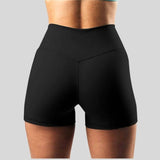 Couleurnoir,Parfait pour diverses activités de yoga, fitness en salle de sport ou à l'extérieur en toutes saisons.   Tissu à séchage rapide et évacuant la transpiration. Lorsque vous faites de l'exercice, un short de yoga qui évacue l'humidité peut améliorer efficacement vos postures de yoga, offrir un maximum de confort et de mobilité. 