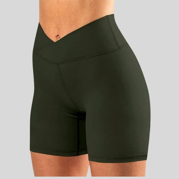 83-Cat le Short court de yoga ceinture en forme de V .