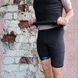 Tenkup le cuissard de compression de sudation noir de tissus polymère permet pendant vos exercices un sudation plus intense, l'effet sauna aide à la perte de poids. pour une peau plus douce.
