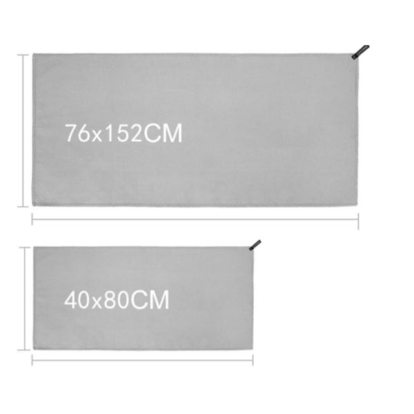 78- Serviette de yoga bleu-ciel légère ultra absorbante et séchage rapide