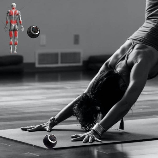 Balle de massage électrique vibrante <75> - Améliorez votre récupération musculaire avec Vibratone Yoga