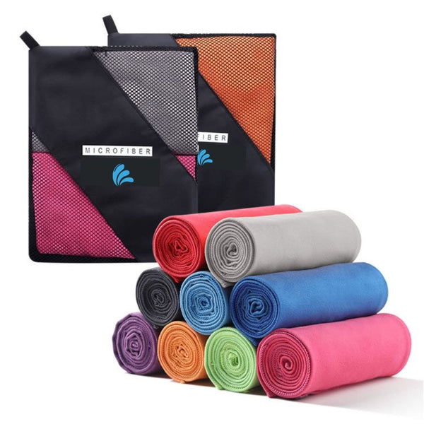 78- Serviette de yoga bleu-ciel légère ultra absorbante et séchage rapide