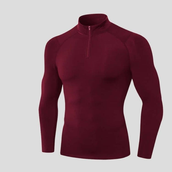 33- Sweat zippé homme à col rond droit pour le yoga