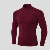 33- Sweat zippé homme à col rond droit pour le yoga