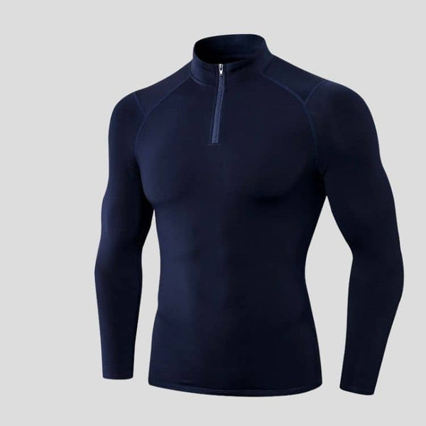 33- Sweat zippé homme à col rond droit pour le yoga