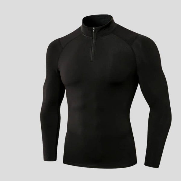 33- Sweat zippé homme à col rond droit pour le yoga