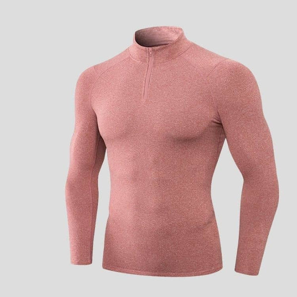 33- Sweat zippé homme à col rond droit pour le yoga