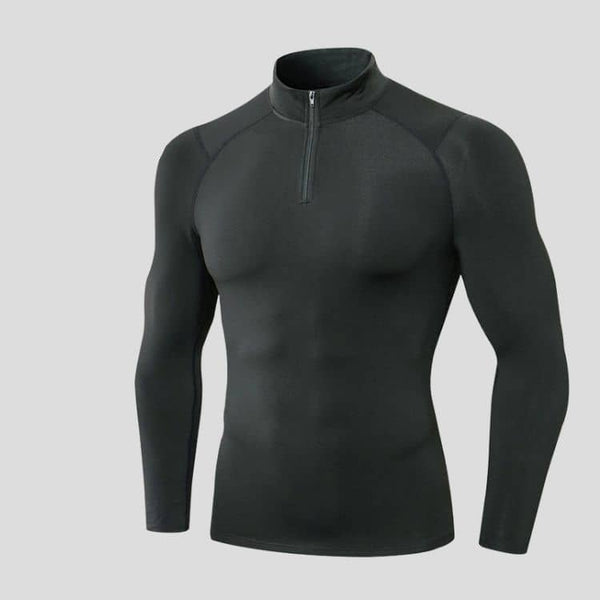 33- Sweat zippé homme à col rond droit pour le yoga