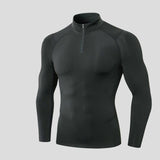33- Sweat zippé homme à col rond droit pour le yoga